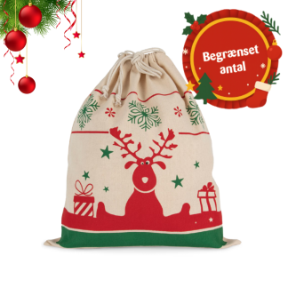 08. Pose med snøre lukning og julemotiv