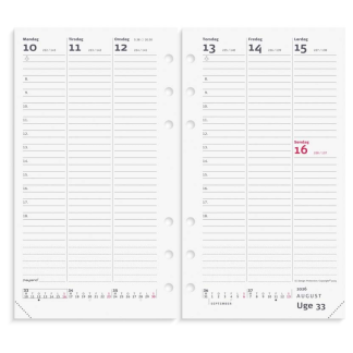 Kalender, Mayland, SYSTEM, HØJ FORMAT year: 2026, hvid, Påfyldning, 1 stk, FSC Mix Credit