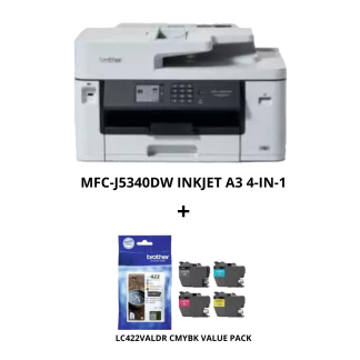 MFC-J5340DW Inkjet A3 4-IN-1 + Valuepack